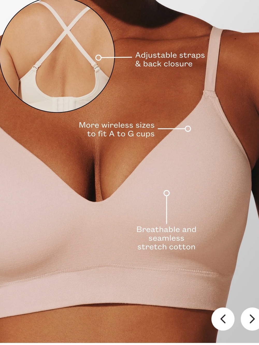 🌟Bundle of 8🌟 Thirdlove Seamless Stretch Cotton Bralette size small - Picture 3 of 13